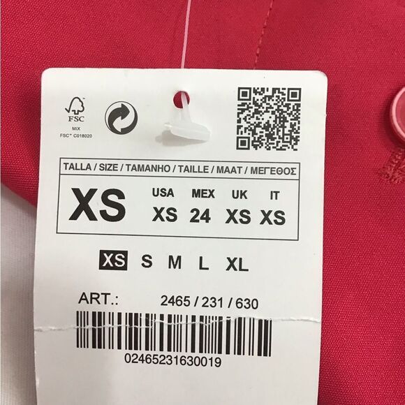 Zara Pink Single Button Blazer Size XS - Picture 6 of 10